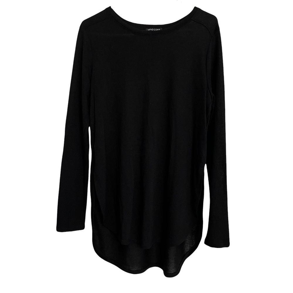 Mind code longsleeve black top medium